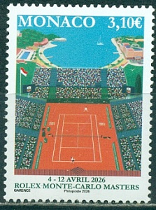 Монако, 2026, Теннис, 1 марка